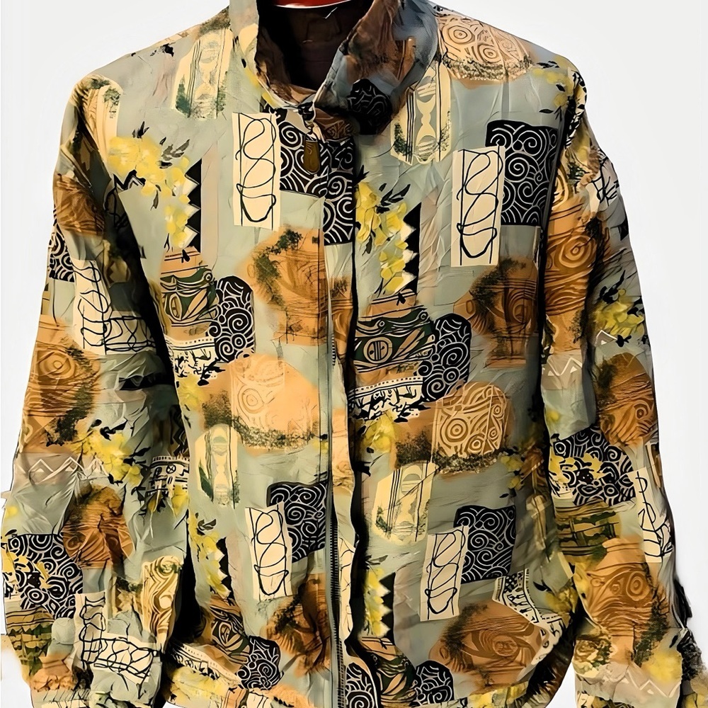 FUDA Silk Bomber Jacket - L